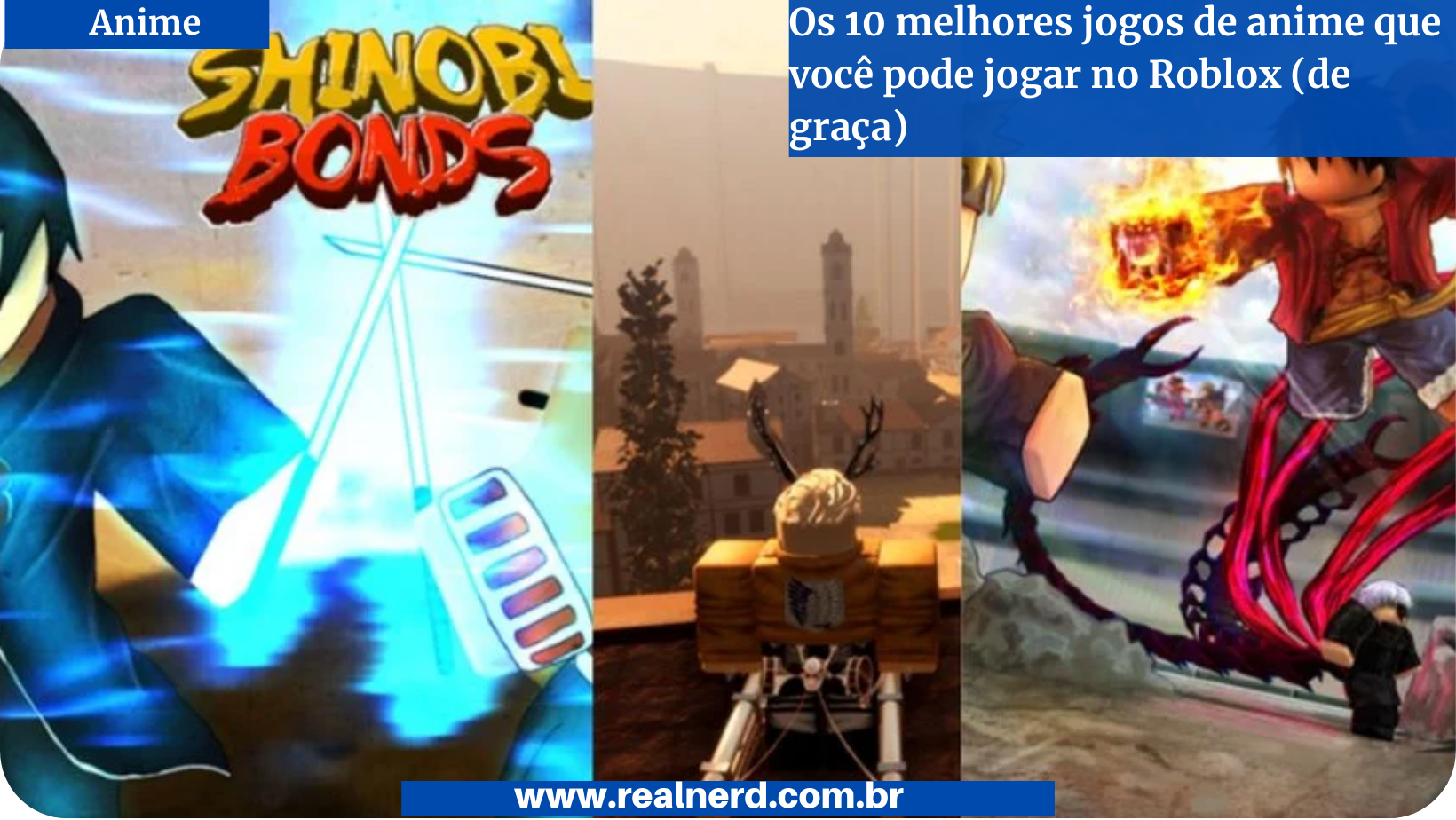 TOP 10 MELHORES JOGOS DE ANIME DO ROBLOX EM 2023! 